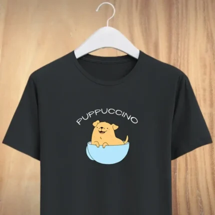 39 Puppicino 39 Multi Coloured Round Neck T Shirts