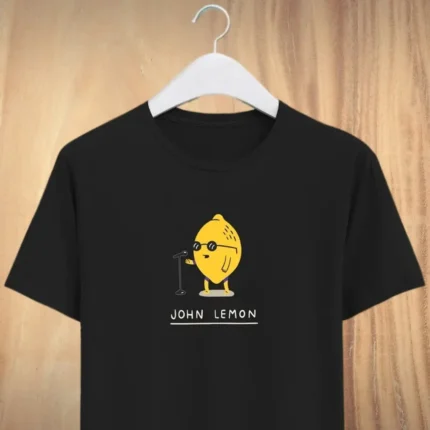 Funky 39 John Lemon 39 Unisex Round Neck T Shirts