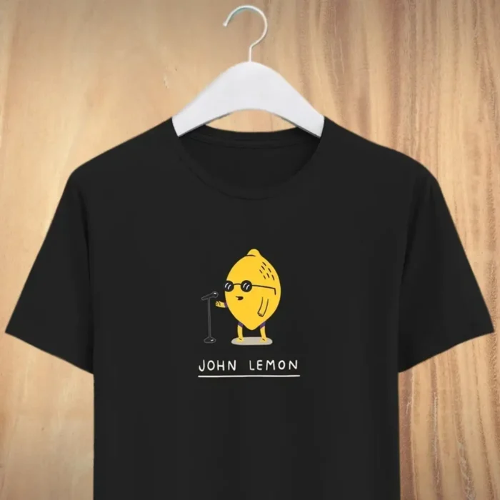 Funky 39 John Lemon 39 Unisex Round Neck T Shirts