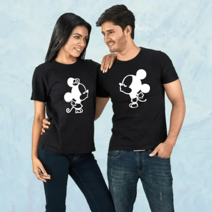 Pure Cotton Round Neck T Shirt Black