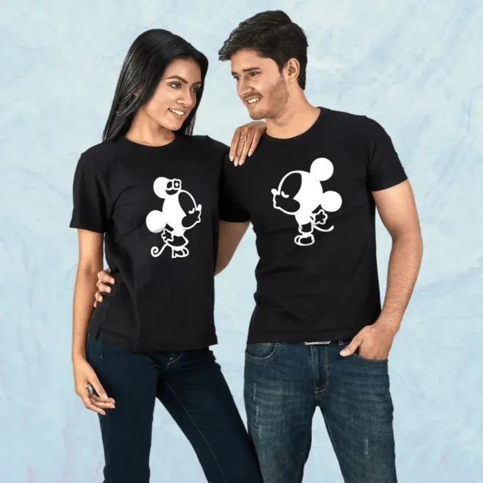 Pure Cotton Round Neck T Shirt Black